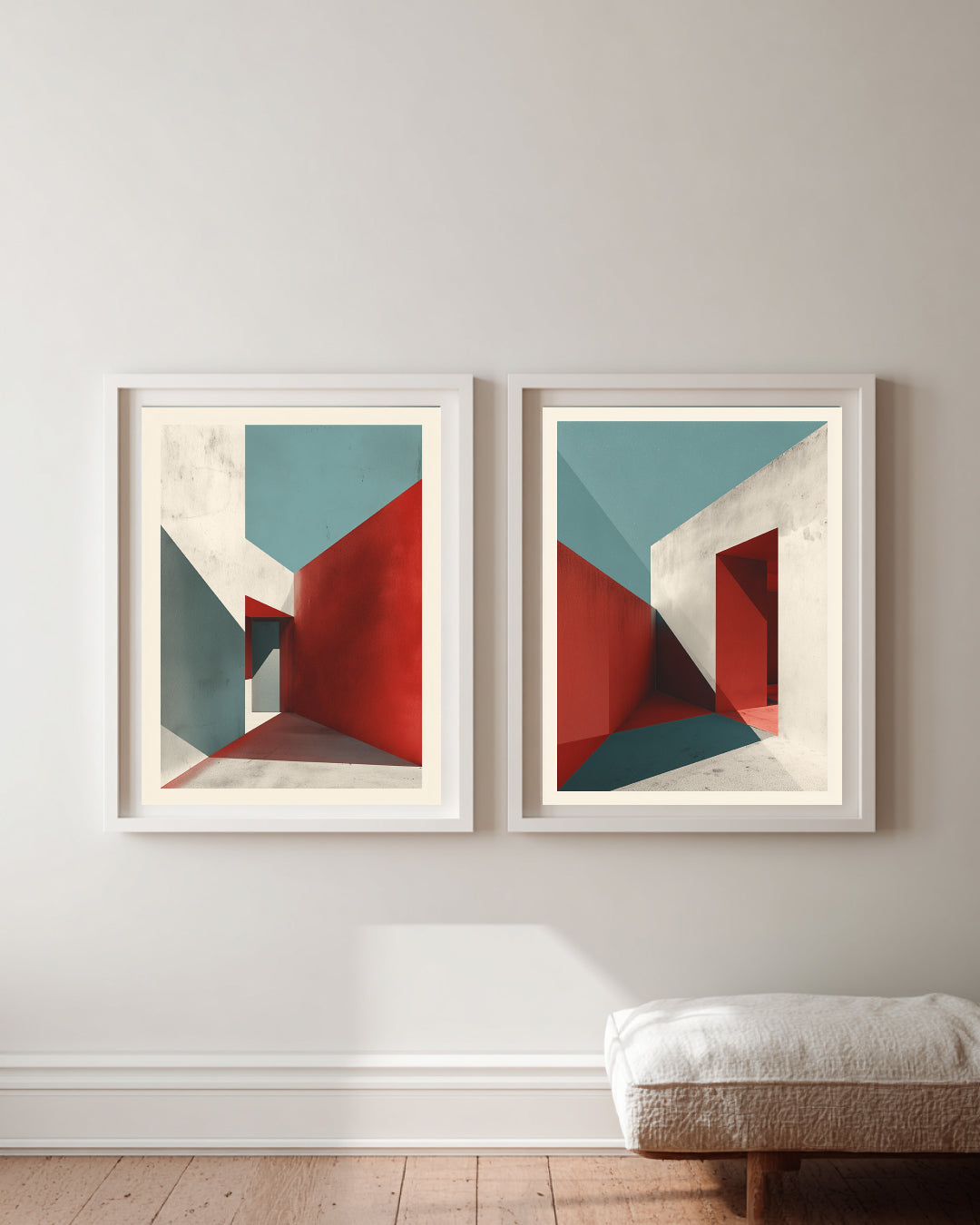 Brutalist Echo – Corridor I & Corridor II (Pair Edition)