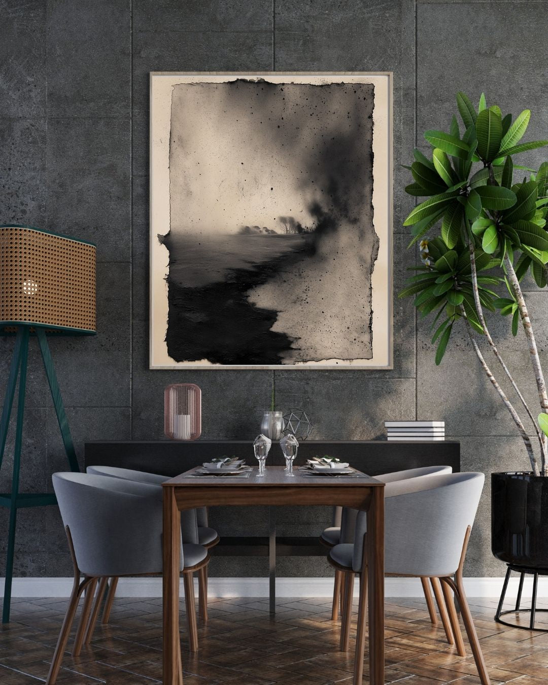 Monochrome Charcoal - Sumi / Ink Minimal