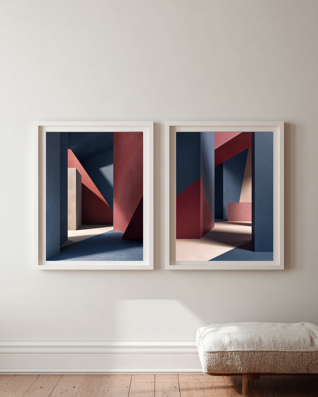 Brutalist Echo – Form & Shadow (Pair Edition)