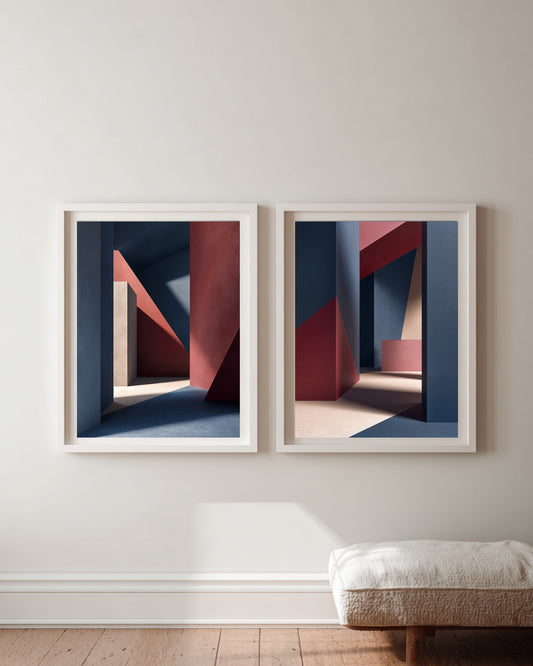 Brutalist Echo – Form & Shadow (Pair Edition)