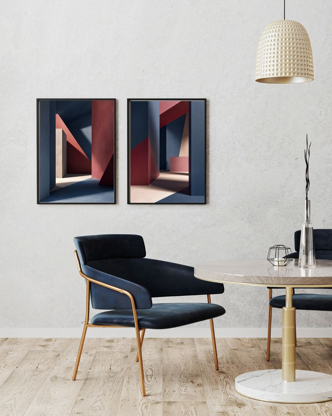 Brutalist Echo – Form & Shadow (Pair Edition)